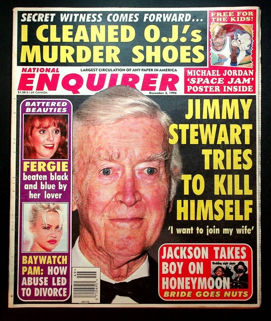 Vintage National Enquirer Tabloid December 1996 Michael Jordan Space ...