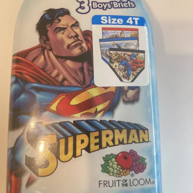 2014 DC Comics Boy's Superman Underoos Set T-Shirt Briefs