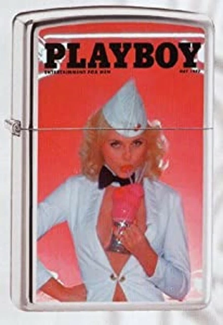 Playboy May 1977 Cover Satin Chrome Zippo Lighter