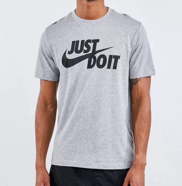 Nike Sportswear Nsw Just Do It Grey Tshirt Tee Jdi Size Uk L,Xl  Last Few New