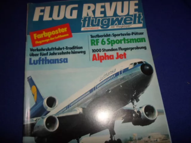 Flugrevue flugwelt 1 1976  Alpha jet Lufthansa RF 6 Blohm voß HA 139