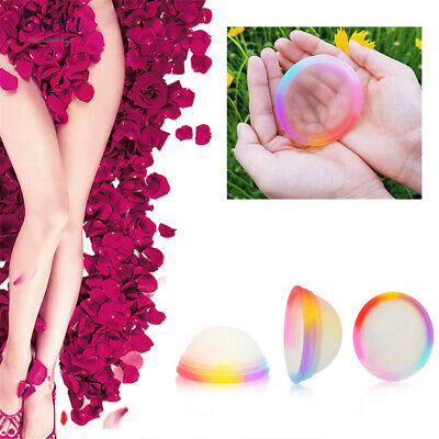 1 pieza de silicona colorido diseño plano extra delgado reutilizable disco menstrual Cu Yh