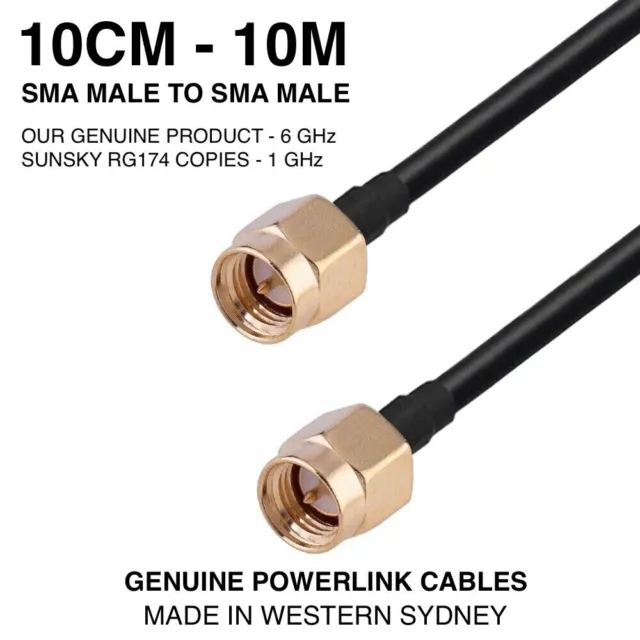 SMA Male to SMA Male Communication Test Coaxial Cable RF Pigtail Patch Lead