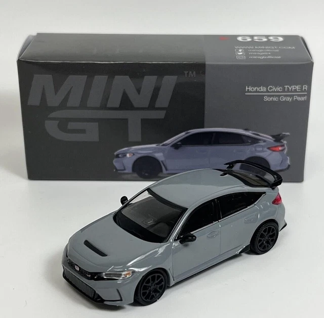 Type R Gris MINI GT - HONDA Civic Type R Sonic gris perlé 2023 - 1/64 - MGT00659-L ...