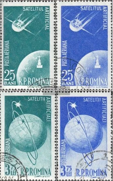 Rumänien 1677-1680 (kompl.Ausg.) gestempelt 1957 Erdsatelliten