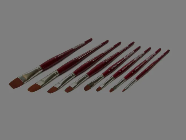 Da Vinci - serie COSMOTOP SPIN 5880 - piatto - pennello sintetico a manico corto