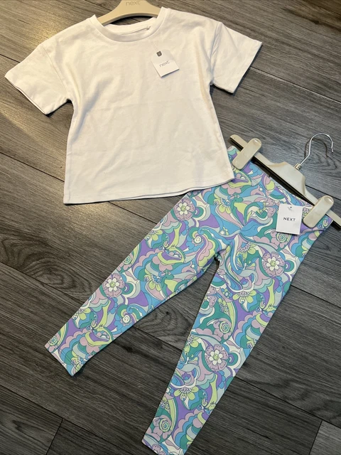 Next girls age 3-4 leggings and top outfit bundle BNWT