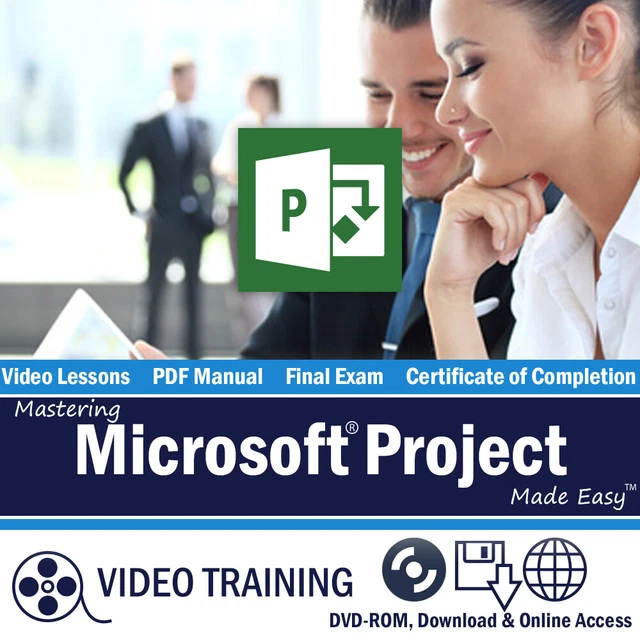 TUTORIEL DE FORMATION Learn Microsoft PROJECT 2013 2010 DVD & cours