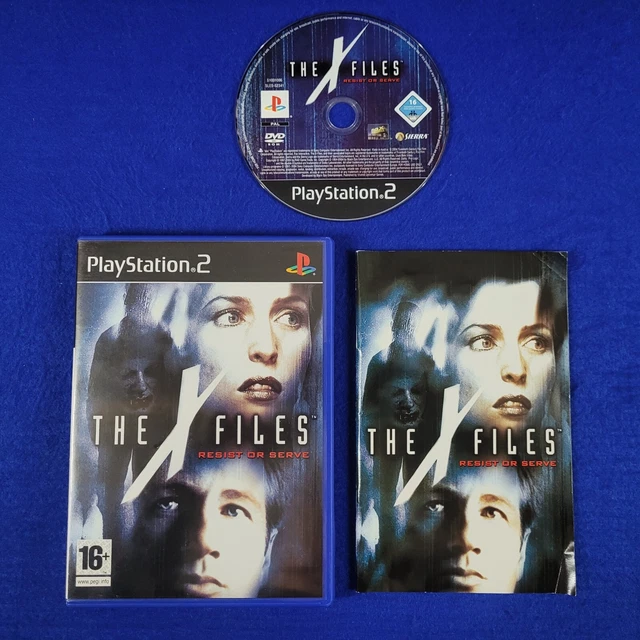PS2 X-FILES RESIST Or Serve Game Mulder And Scully PAL Version The