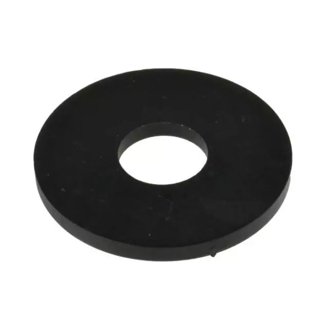 Qty 50 Nylon Mudguard Washer M6 (6mm) x 18mm x 1.6mm BLACK Flat Penny UV