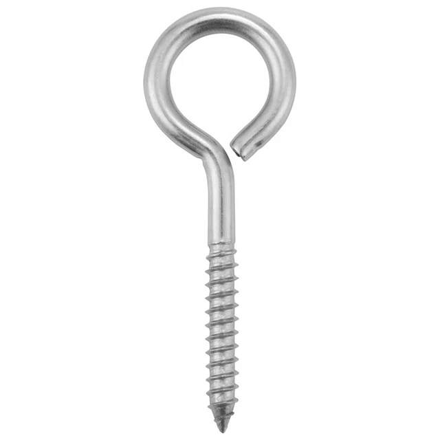 10 Pack Stainless Steel Eye Shape Screws Metal Hook Wood Terminal  Eyelet3510