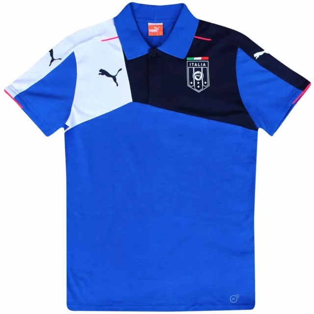 OFFICIAL ITALY FIGC Football Fans EUROS Polo Shirt by PUMA 100 Cotton 6.99 PicClick UK