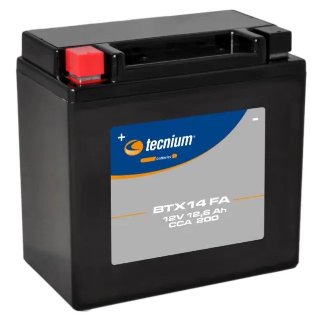 Batterie TECNIUM sans entretien activé usine - BTX14 - NEUF