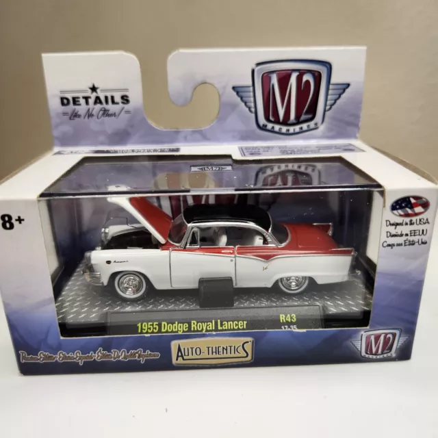 M2 MACHINES  Auto Thentic 1955 Dodge Royal Lancer R43 17-35 Only 6000 made  Rare
