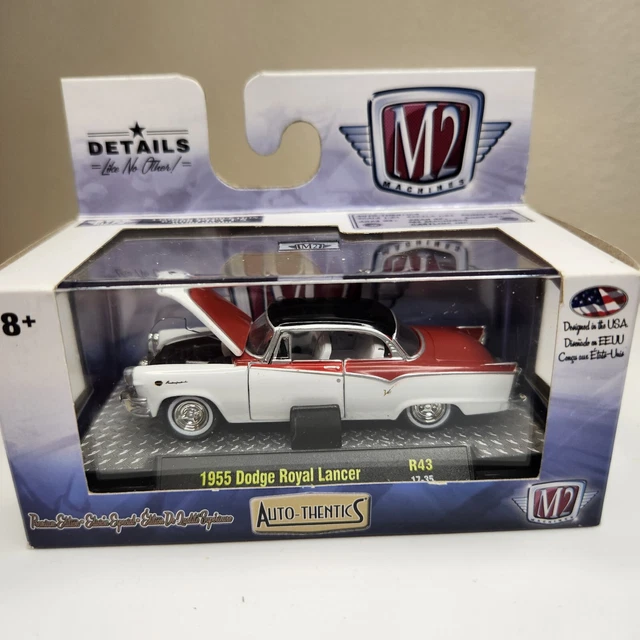 M2 MACHINES  Auto Thentic 1955 Dodge Royal Lancer R43 17-35 Only 6000 made  Rare