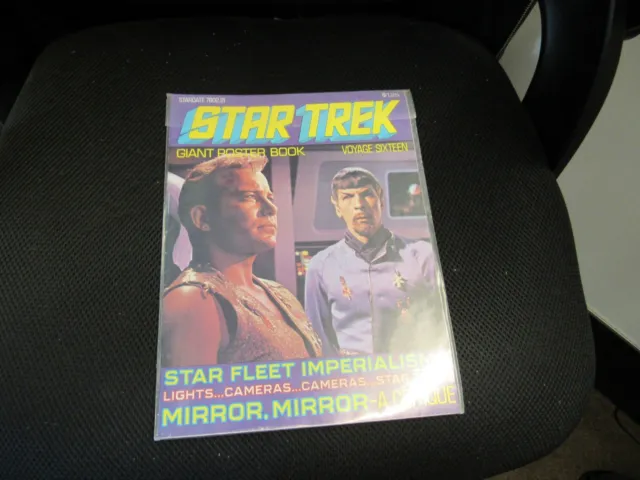 1976 STAR TREK Original TV Giant Poster Book Voyage SIXTEEN Spock KIRK Shatner
