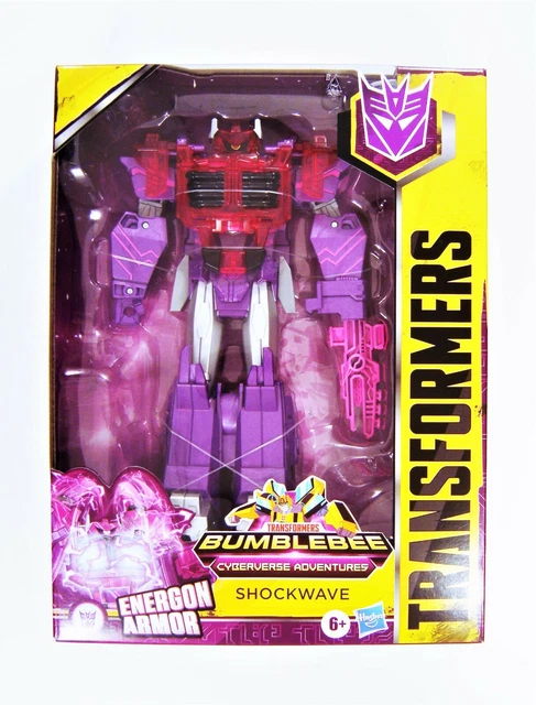 Transformers Cyberverse Ultimate Class Shockwave - Action Figure 22.5 Cm Con Armatura Energon E Arma Proiettile - Si Trasforma In Veicolo - 2