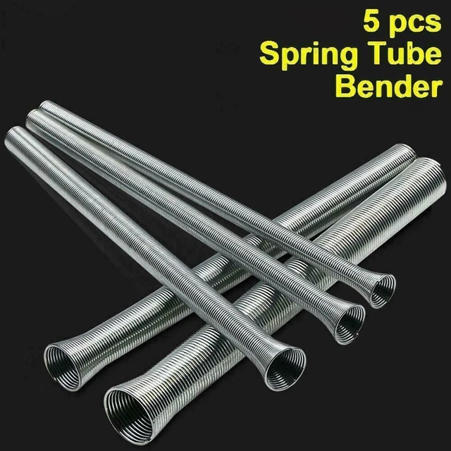 BEND PIPES WITHOUT Kinking with Spring Bending Tube Pipe Bender 5pcs