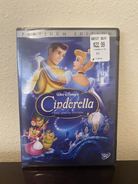 Walt Disney's Cinderalla Platinum Edition DVD Sealed Brand New