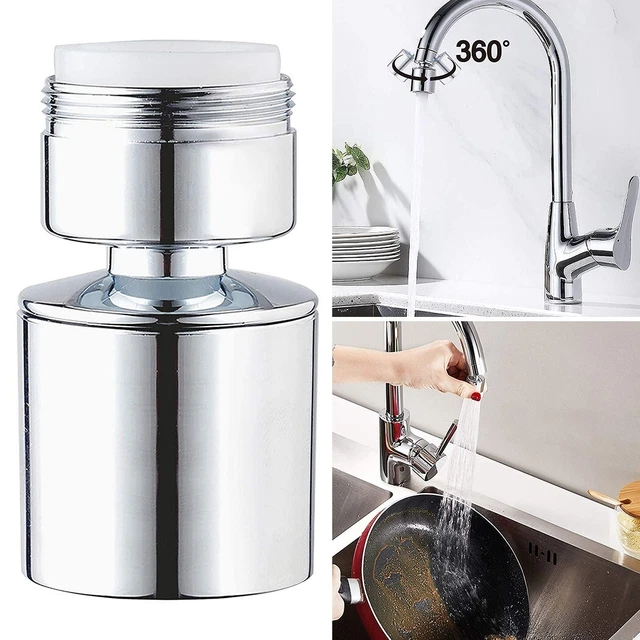 Herramienta aireador de grifo de agua 360° adaptador difusor de baño filtro grifo