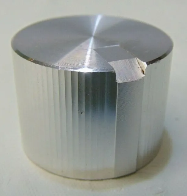 Vintage Kenwood  Aluminum Amplifier Control Knob 1" dia 1/4" Shaft