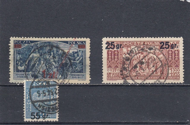 Polen 1934 J. Satz  MiNr. 291-293