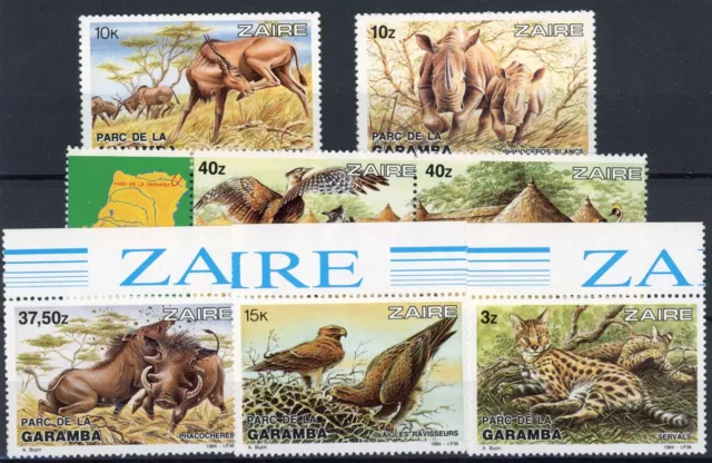 [81.541] Zaire 1984 : Fauna - Good Set Very Fine MNH Stamps