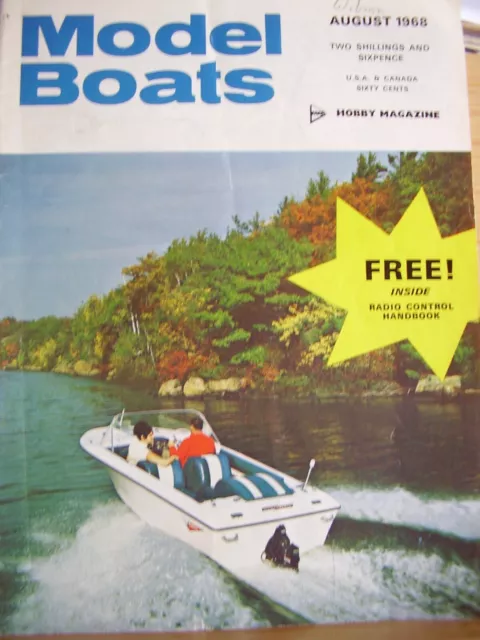 Model Boat Magazine 1968 August Hitler's Yacht Grille Try One Top Cat