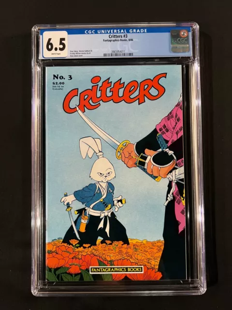Critters #3 CGC 6.5 (1986) - Usagi Yojimbo