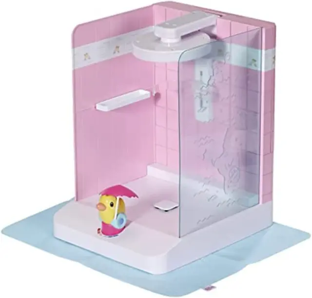 BABY born Bath Walk-In Shower for 43cm Dolls - Easy for Small Hands