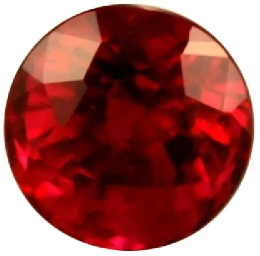 Natural Extra Fine Rich Red Ruby - Round Diamond Cut - Africa - AAA+ Grade
