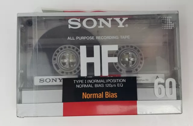 Sony HF Type I Normal Bias Recording Blank Cassette Tapes 60 min - New Sealed