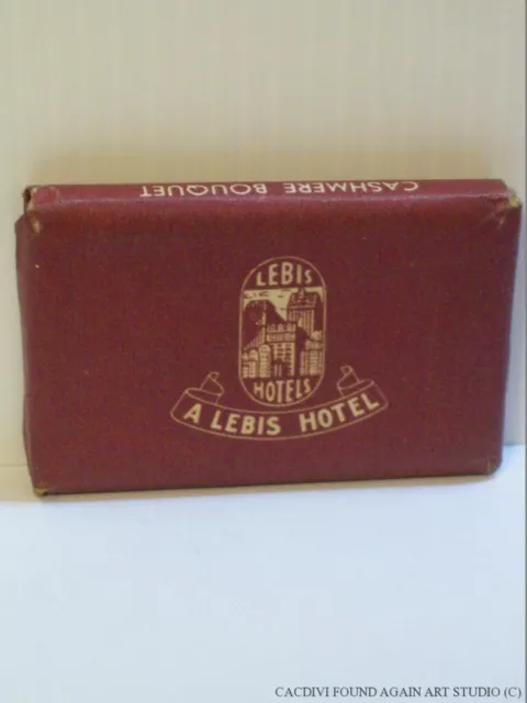 Vintage A Lebis Hotels Advertising Cashmere Bouquet Soap Bar Travel