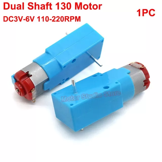 DC 3V-6V 220RPM Micro Worm Gear Motor Turbo Gearbox Dual Shaft DIY Toy Car Model