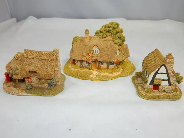 3X Lilliput Lane Midlands Collections Miniature Cottages 90's