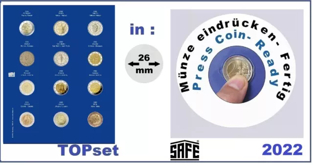 Album vide TOPSET pour pieces de 2 euros SAFE 7824