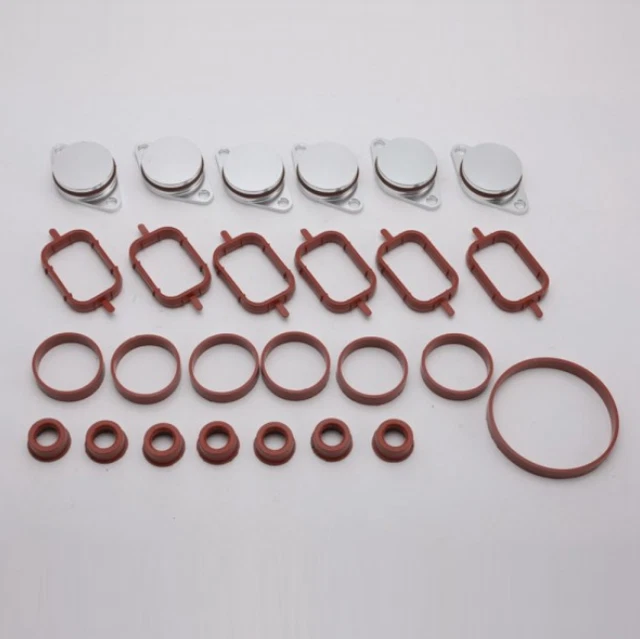 Kit Suppression Clapet Admission Moteur Diesel N57/N57S BMW – Bouchons Aluminium 6060-T66 + Joints FKM – Pour Collecteur Admission