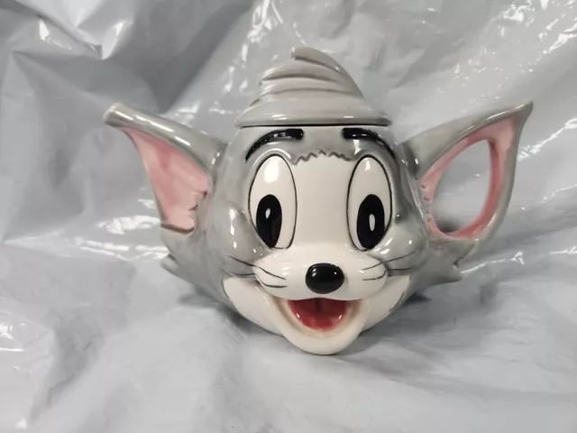 Tom & Jerry Tom Cat teapot - Cute! Vintage character novelty made in Korea rare