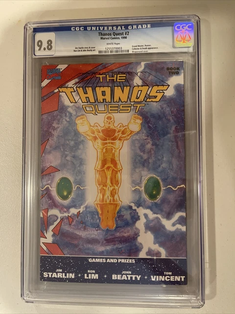 Thanos Quest #2 (1990) Marvel CGC 9.8 White Pages Jim Starlin