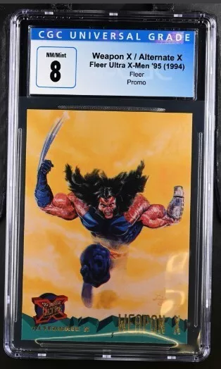 1995 Fleer Ultra X-Men Weapon X, Promo, CGC Graded 8