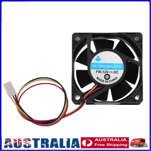 DC Brushless Cooling Fan 12V 60x60x25mm 3 Pin CPU Computer Fan