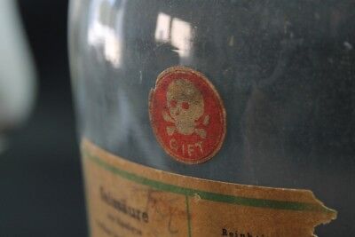 Alte Flasche Apotheke Glasflasche Glas old vintage Deko Chemie Unterricht 2