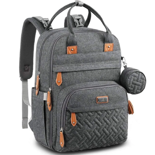 BabbleRoo Diaper Bag Backpack, Nappy Changing Bags Multifunction Waterproof