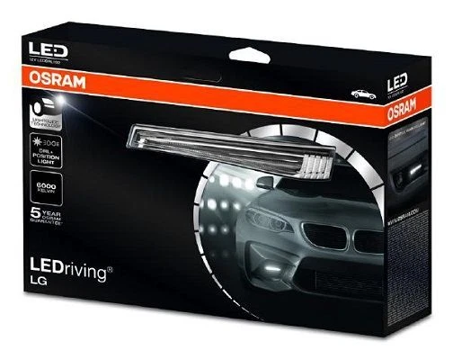 Set luci diurne Osram Leddrl102 per Alfa Audi BMW Chevrolet Chrysler 86->