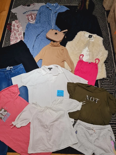 #C46 Enorme pacchetto di vestiti per ragazze 13-14 anni NEXT GEORGE M&S H&M NUOVO LOOK YD