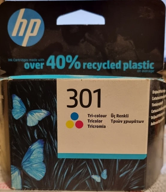 Kit 2 Cartucce Originali Hp301Bk + Hp301C -  Nero + Colore Ufficiali Hp