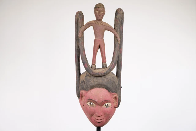 Tiv Festival Face Mask 23.5" - Nigeria - African Art