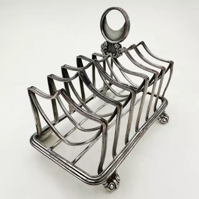 UNUSUAL 7-BAR TOAST RACK OLD SHEFFIELD PLATE GEORGE III c1810