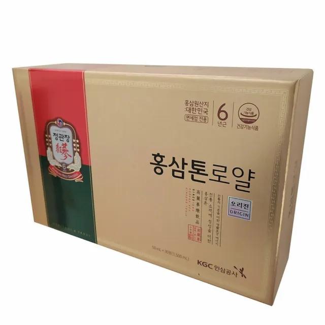 Tónico de ginseng rojo coreano Cheong Kwan Jang origen real paquete de 50 ml x 30