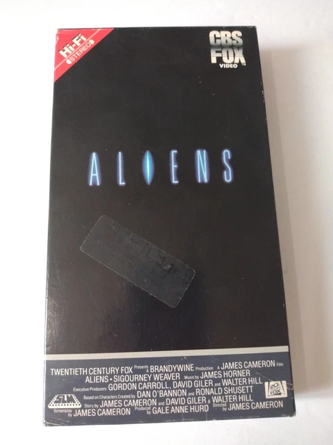 ALIENS VHS CBS FOX Video Red Label Hi-Fi Horror Sci-fi 1986 £18.37 ...
